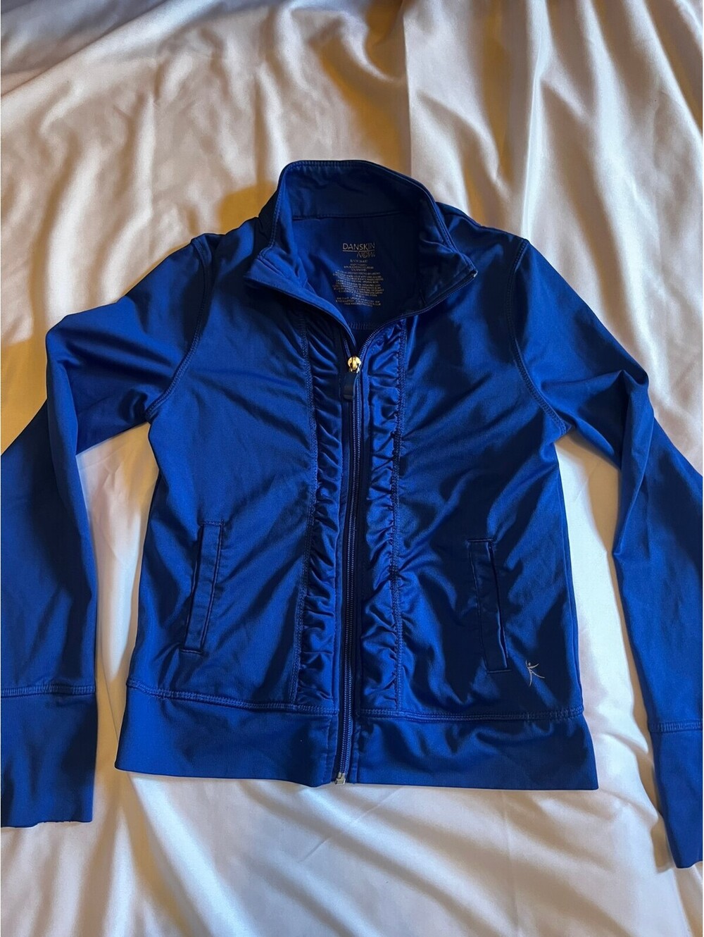 Danskin Now royal blue zip jacket girls